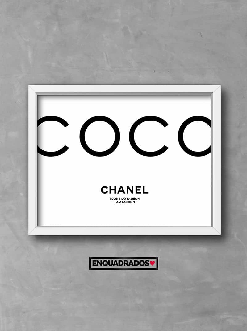 Quadro Coco Chanel decorativos