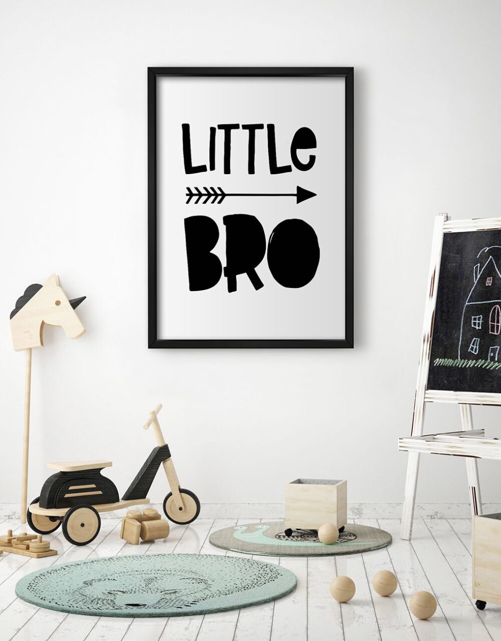 Quadro Infantil Little Bro decorativos