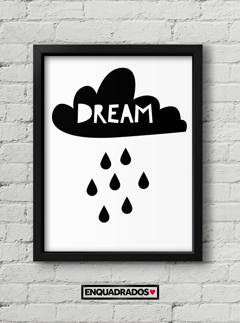 Quadro Infantil Nuvem Dream decorativos